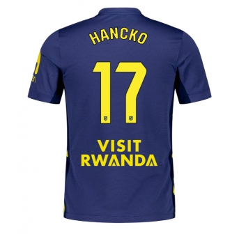 Billige Fotballdrakt Atletico Madrid David Hancko #17 Replika Bortedrakt 2025-26 Kortermet